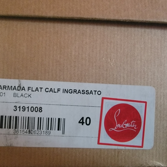 Vgc Christian Louboutin boots black red bottoms 40 10 marmada flat calf heels bo - Picture 3 of 8